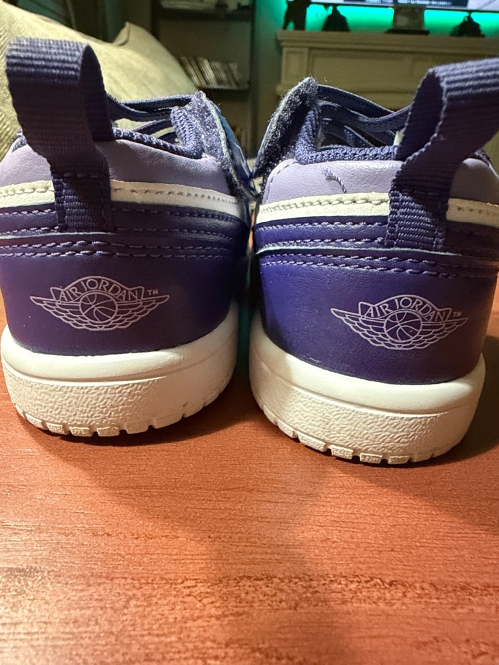Nike Kids Purple and White Sneakers - Picture 2 of 3